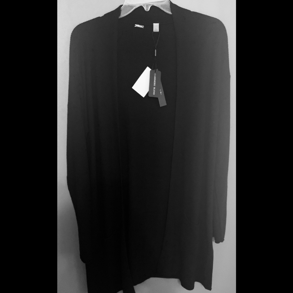 TAHARI CASHMERE BLEND CARDIGAN - Picture 4 of 9
